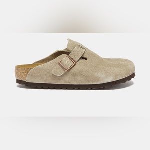 Birkenstock Suede Sandals in Olive and Brown